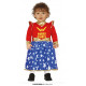 COSTUME CARNEVALE SUPERHEROINA PER TRAVESTIMENTI A TEMA WONDER WOMAN BABY 18/24 MESI SOLO VESTITO NO ACCESSORI