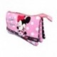 BUSTINA PORTAOGGETTI MINNIE & YOU DISNEY ORIGINAL ROSA 22X12X5CM.1 ZIP 3 SCOMPARTI