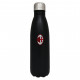 BORRACCIA IN ACCIAIO AC MILAN 500ML NERA CON LOGO THERMOS UTILE A SCUOLA E IN VIAGGIO OFFICIAL PRODUCT AC MILAN ITALY