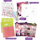 NEBULOUS STARS SET ALBUM DISEGNO CREATIVO PETULIA 45 PAGINE 80+STENCILS 300 STICKERS 5 PASTELLI 10 COLORI CREA E DISEGNA