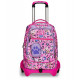 ZAINO SCUOLA TROLLEY JACK 3WD+ SJ GANG FLEECY GIRL ZAINO CON TROLLEY SGANCIABILE 3 RUOTE 37X51X27CM SEVEN JUNIOR ITALY