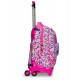 ZAINO SCUOLA TROLLEY JACK 3WD+ SJ GANG FLEECY GIRL ZAINO CON TROLLEY SGANCIABILE 3 RUOTE 37X51X27CM SEVEN JUNIOR ITALY