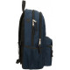 ZAINO 2 CERNIERE REEBOK BOSTON BLU 31X44X18CM 2 ZIP PORTA PC E TABLET TASCA CON ZIP PER SCUOLA LAVORO E TEMPO LIBERO