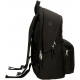 ZAINO 2 CERNIERE REEBOK BOSTON NERO 31X44X18CM 2 ZIP PORTA PC E TABLET TASCA CON ZIP PER SCUOLA LAVORO E TEMPO LIBERO