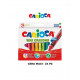 WAX CRAYONS ASTUCCIO 24 MAXI PASTELLI A CERA 10X1CM COLORI BRILLANTI LAVABILI SENZA GLUTINE CARIOCA