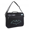 CARTELLA SCUOLA BATMAN ORIGNAL 38X29X6CM NERA BORSA CATECHISMO CON MANICO E TRACOLLA 1 ZIP TASCA CON ZIP