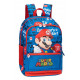 ZAINO SCUOLA ORGANIZZATO ROSSOBLU SUPERMARIO NINTENDO OFFICIAL 2 ZIP 44X33X21CM 1 TASCA ZIP ROSSA DA PANINI SCUOLA ITALY