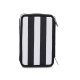 QUICK CASE ASTUCCIO 1 ZIP A LIBRO FC JUVENTUS GLORIOUS WIN BIANCONERI CONTENUTO 45PZ ACCESSORI SCUOLA SEVEN ITALY