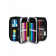 QUICK CASE ASTUCCIO 1 ZIP A LIBRO FC JUVENTUS GLORIOUS WIN BIANCONERI CONTENUTO 45PZ ACCESSORI SCUOLA SEVEN ITALY