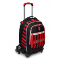 ZAINO TROLLEY SCUOLA ORGANIZZATO SGANCIABILE JACK 3WD AC MILAN GLORY & HONOUR 48X37X22CM OFFICIAL PRODUCT SEVEN ITALY