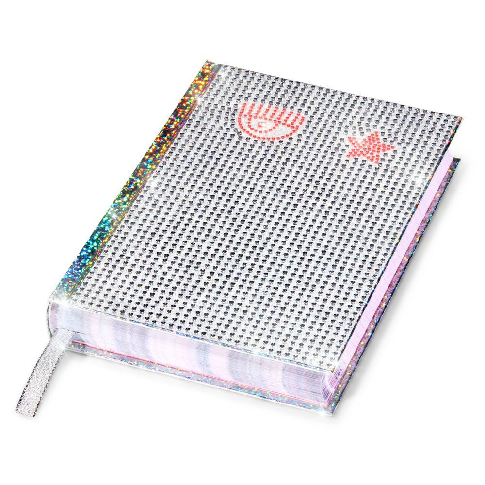 LIBRODIARIO 16MESI 2024 CHIARA FERRAGNI COPERTINA CON STRASS SCATOLA  GLITTER 13X18CM AGENDA POCKET PIGNA SCUOLA ITALY - Parole e Pensieri