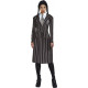 GOTHIC SCHOOL COSTUME CARNEVALE MERCOLEDI TG.XL PER TRAVESTIMENTI A TEMA FILM FAMIGLIA ADDAMS HALLOWEEN NO ACCESSORI