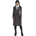 GOTHIC SCHOOL COSTUME CARNEVALE MERCOLEDI TG.M PER TRAVESTIMENTI A TEMA FILM FAMIGLIA ADDAMS HALLOWEEN NO ACCESSORI