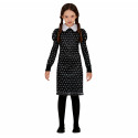 TUESDAY COSTUME CARNEVALE MERCOLEDI NERO 3/4 ANNI PER TRAVESTIMENTI A TEMA FILM FAMIGLIA ADDAMS HALLOWEEN NO ACCESSORI