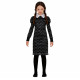 TUESDAY COSTUME CARNEVALE MERCOLEDI NERO 5/6 ANNI PER TRAVESTIMENTI A TEMA FILM FAMIGLIA ADDAMS HALLOWEEN NO ACCESSORI