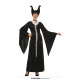 COSTUME STREGA MALEFICA TG.M VESTITO C/CINTURA E CAPPELLO PER TRAVESTIMENTI DI HALLOWEEN CARNEVALE HORROR NO ACCESSORI