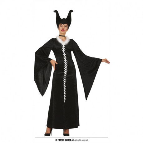 COSTUME STREGA MALEFICA TG.M VESTITO C/CINTURA E CAPPELLO PER TRAVESTIMENTI  DI HALLOWEEN CARNEVALE HORROR NO ACCESSORI - Parole e Pensieri