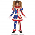 COSTUME CLOWN HORROR 5/6ANNI VESTITO E PANTALONI PER TRAVESTIMENTI DI HALLOWEEN CARNEVALE PAGLIACCIO AMERICA NO ACCESSOR