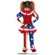 COSTUME CLOWN HORROR 5/6ANNI VESTITO E PANTALONI PER TRAVESTIMENTI DI HALLOWEEN CARNEVALE PAGLIACCIO AMERICA NO ACCESSOR