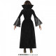 COSTUME STREGA VAMPIRA GRIGIO NERO VESTITO CON COLLETTO ALTO TG.M PER TRAVESTIMENTI DI HALLOWEEN HORROR NO ACCESSORI