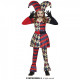 COSTUME ARLECCHINO BABY 7/9 ANNI HALLOWEN GIULLARE VESTITO PANTALONI CAMICIA CAPPELLO ARLECCHINA INDEMONIATA NO ACCESSOR