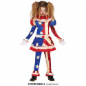 COSTUME CLOWN HORROR 3/4 ANNI VESTITO E PANTALONI PER TRAVESTIMENTI DI HALLOWEEN CARNEVALE PAGLIACCIO AMERICA NO ACCESSOR