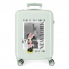 TROLLEY ABS 4 RUOTE MINNIE NY MINT DISNEY ORIGINAL 37X55X20CM VALIGIA BAGAGLIO A MANO CON DOPPIA CHIUSURA A COMBINAZIONI