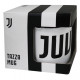 TAZZA MUG FC JUVENTUS IN METALLO SMALTATO BIANCO SCRITTA E BORDO NERO SCATOLATA OFFICIAL PRODUCT GIEMME TORINO ITALY