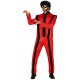 COSTUME ZOMBIE CANTANTE RE DEL POP GIACCA E PANTALONI TRAVESTIMENTI CARNEVALE HALLOWEEN A TEMA ROCK STAR MICHAEL JAKSON