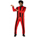 COSTUME ZOMBIE CANTANTE RE DEL POP GIACCA E PANTALONI TRAVESTIMENTI CARNEVALE HALLOWEEN A TEMA ROCK STAR MICHAEL JAKSON