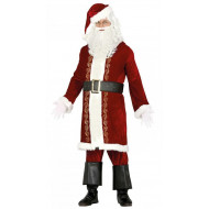 COSTUME BABBO NATALE TG.XL VESTITO PER TRAVESTIMENTI SANTA CLAUS CAPPELLO BARBA GIACCA CINTURA PANTALONI GUANTI NO ACC