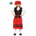 COSTUME PASTORELLA BAMBINA 3/4 ANNI VESTITO COMPLETO CAMICIA GONNA CAPPELLO PER TRAVESTIMENTI PRESEPE NATALE NO ACCESSOR