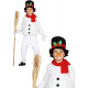 COSTUME PUPAZZO DI NEVE NATALIZIO BIMBI 5/6ANNI VESTITO CON CAPPELLO NASO SCIARPA CAMICIA C/PANCIA PANTALONI NO ACCESSOR