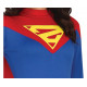 COSTUME CARNEVALE SUPEREROI E FESTE A TEMA SUPERMAN VESTITO SUPERGIRL TG M COMPLETO TUTA CON MANTELLO NO ACCESSORI