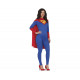 COSTUME CARNEVALE SUPEREROI E FESTE A TEMA SUPERMAN VESTITO SUPERGIRL TG M COMPLETO TUTA CON MANTELLO NO ACCESSORI