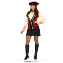 COSTUME PIRATA DONNA VESTITO COMPLETO DI CAPPELLO E CINTURA TG.XL PER TRAVESTIMENTI DI CARNEVALE PIRATESSA NO ACCESSORI