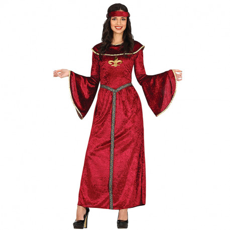 COSTUME CARNEVALE PRINCIPESSA MEDIEVALE TG.XL VESTITO PER TRAVESTIMENTI  SPETTACOLI E SCENE A TEMA MEDIOEVO NO ACCESSORI - Parole e Pensieri