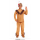 COSTUME CARNEVALE INDIANO 10/12 ANNI VESTITO NATIVO AMERICANO APACHE COMPLETO CAMICIA PANTALONE E DIADEMA NO ACCESSORI