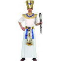 COSTUME CARNEVALE DA FARAONE EGIZIANO TG XL CAPPELLO TUNICA CINTURA COLLETTO TRAVESTIMENTI ANTICO EGITTO NO ACCESSORI