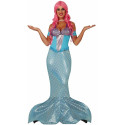 COSTUME CARNEVALE DA SIRENA ADULTA TG M 42/44 VESTITO DONNA PESCE PER TRAVESTIMENTI A TEMA SIRENETTA ABITO NO ACCESSORI