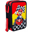 ASTUCCIO SCUOLA 3 ZIP A LIBRO MARIOKART45PZ PENNE CANCEL COLORI GIOTTO+ACCESSORI SUPERMARIO NINTENDO PANINI SCUOLA ITALY