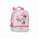 ZAINO ASILO MINNIE MOUSE IMAGINE DISNEY 23X28X13CM ZAINETTO 1 ZIP CON SCOMPARTO INFERIORE TERMICO PORTAMERENDE CON ZIP