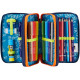 ASTUCCIO SCUOLA 3 ZIP LIBRO SJ GANG GOALSTREBOY 45PZ.PENNA CANCELLABILE PILOT+COLORI+PASTELLI 4.0+ACCESSORI SEVEN JUNIOR