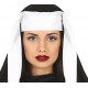 COSTUME DA SUORA TG L VESTITO MONACA COMPLETO DI CUFFIA PER TRAVESTIMENTI DI CARNEVALE A TEMA RELIGIOSO NO ACCESSORI