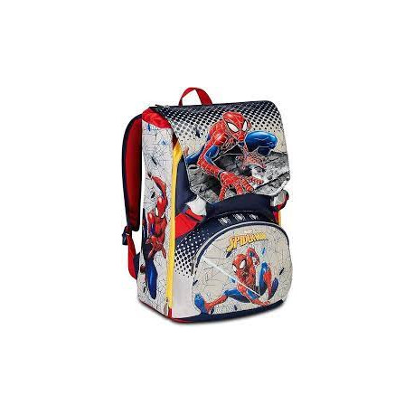 PROMO SCUOLA ZAINO ESTENSIBILE SPIDER MAN WEBBED WONDER MARVEL 27X41X22CM ZAINO LIBRI UOMO RAGNO SEVEN ITALY