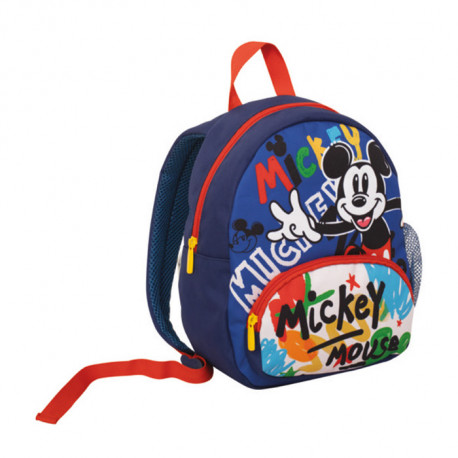 SEVEN ZAINO SMALL MICKEY MOUSE DISNEY LINEA ASILO E TEMPO LIBERO ZAINETTO LIBRI MULTICOLOR 20X28X12CM SEVEN SCUOLA ITALY