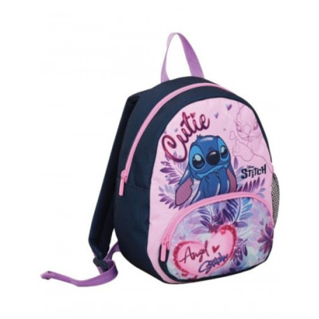 ZAINO SMALL LILO & STITCH DISNEY LINEA ASILO ZAINETTO ASILO E TEMPO LIBERO MULTICOLOR 20X28X12CM SEVEN SCUOLA ITALY