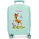 TROLLEY DA VIAGGIO BAMBI TURCHESE DISNEY ORIGINAL RIGIDO ABS 4RUOTE 33X50X20CM VALIGIA DA CABINA CHIUSURE A COMBINAZIONI