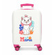 TROLLEY DA VIAGGIO ARISTOCATS MARIE IN WHITE DISNEY ORIGINAL RIGIDO ABS 4RUOTE 33X50X20CM VALIGIA DA CABINA BIANCA