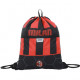 SEVEN ZAINO A SACCA EASY BAG AC MILAN 1899 PATH OF VICTORY 37X47CM JYM SAC SPALLACCI NERI PRODOTTO UFFICIALE SEVEN ITALY